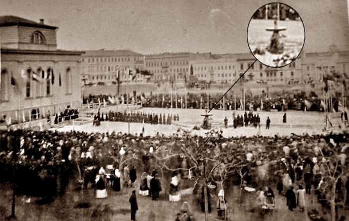 1-й фонтан Одессы, конец 1800. Из коллекции А. Дроздовского